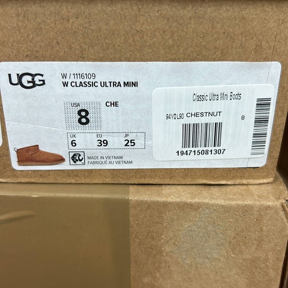 🐪 NEW WITH TAGS 🐪 Uggs Classic Ultra Mini size US 10, 9,8 - Picture 12 of 12